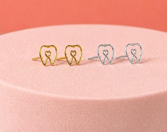 Tooth Shape Earrings, Dental Earrings, gift for a dentist, dental hygienist gift, dental nuse gift ideas, dental gift
