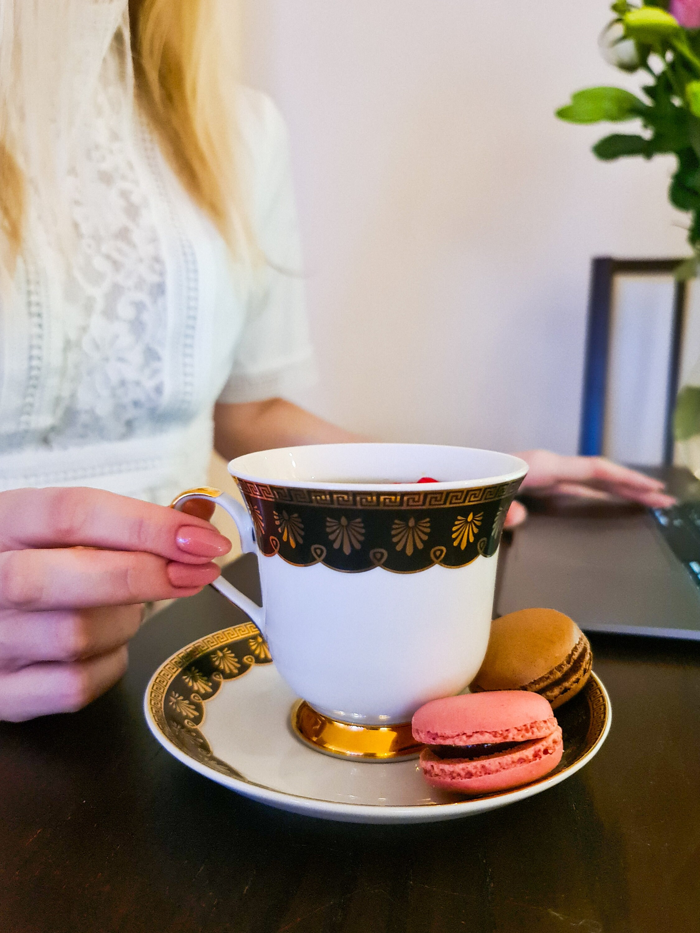 Tea cup gift for her porcelain tea cup luxury cup coffe Etsy