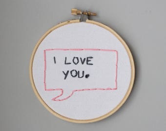 I Love You Small Wall Art