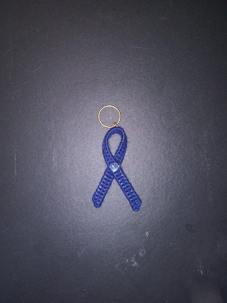 Cancer Ribbon Keychains 1 - Etsy