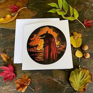 Seyant. Carte de vœux Mari Lwyd.