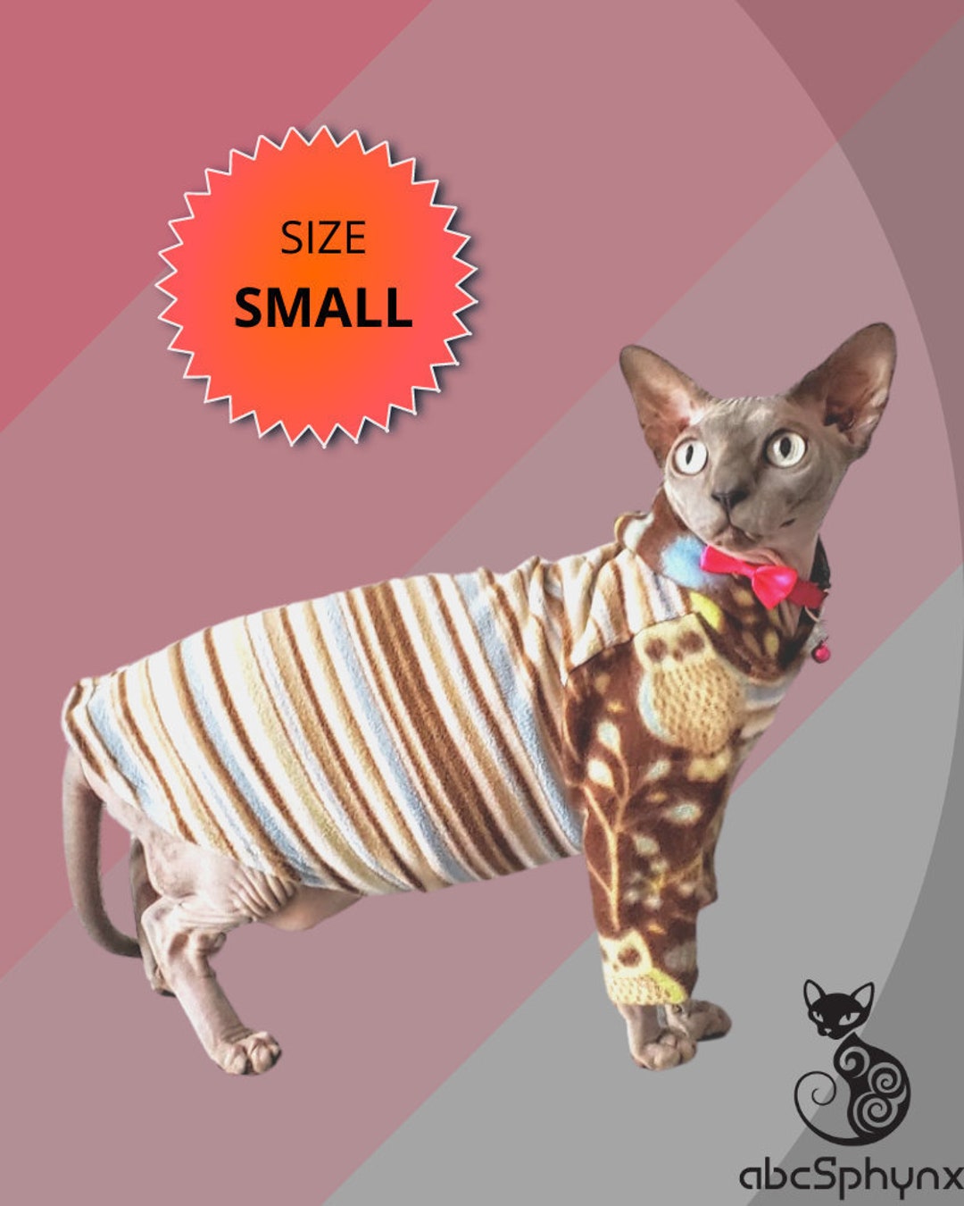Clothing for Sphynx Cats | LV Pajamas for Cats, Two Styles Pajamas