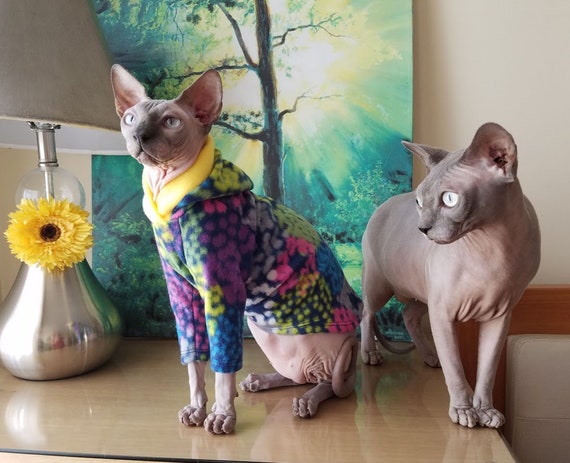 Clothing for Sphynx Cats | LV Pajamas for Cats, Two Styles Pajamas