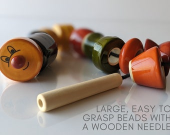 Wooden Toys - Build & Play - Waldorf Montesorri Style Birthday Gift- Handcrafted by An Artisan co-op - Fair Trade