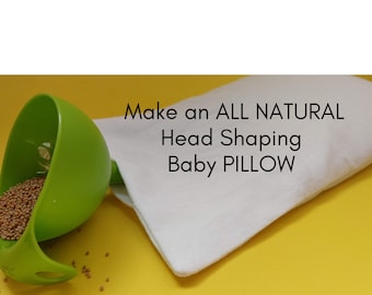DIY Baby Pillow Form To Make A Head Shaping Baby Pillow - Prevent and Remedy Plagiocephaly - Pure Cotton Fabric by FixAFlatBabyPillow