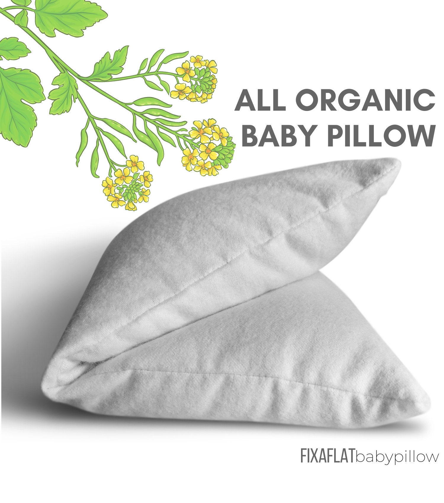 Mimos Baby Pillow Bundle White