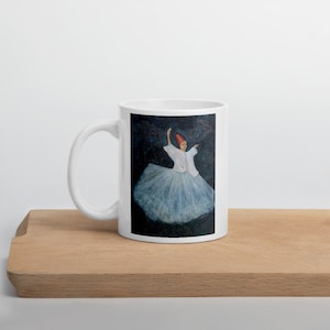 Whirling Dervish Coffee Mug, Spiritual Sufism Muslim Mug, Sufi Dervish Printed Mug, Islamic Spiritual Mug, Muslim Islamic Gifts, Eid Gift
