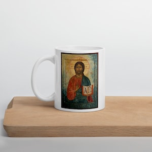 Jesus Christ Coffee Mug, Jesus Faith Mug, Christian Religious Mug, Jesus Loves you, Aesthetic Catholic Mug, Lord Jesus, Christian Gift