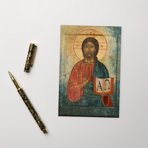 Jesus Christus Postkarte, Glaubenskarte, christliche religiöse Karte, Grußkarte, Notizkarte, Jesus liebt dich, inspirierende Karte, christliches Geschenk