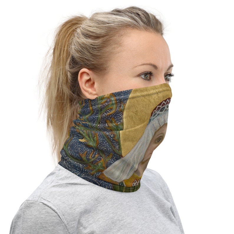 Gaia Goddess Neck Gaiter, Sacred Catholic Full Face Mask, Christian
