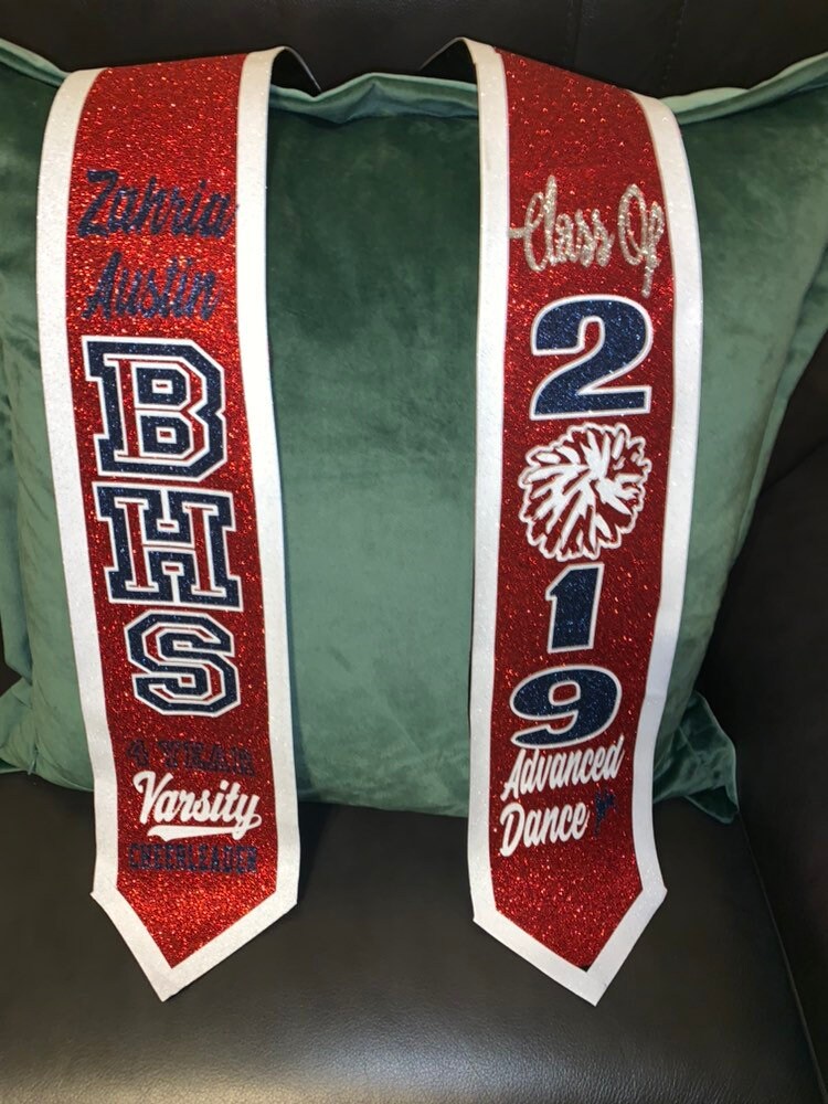 High School Custom Graduation Stoles Etsy