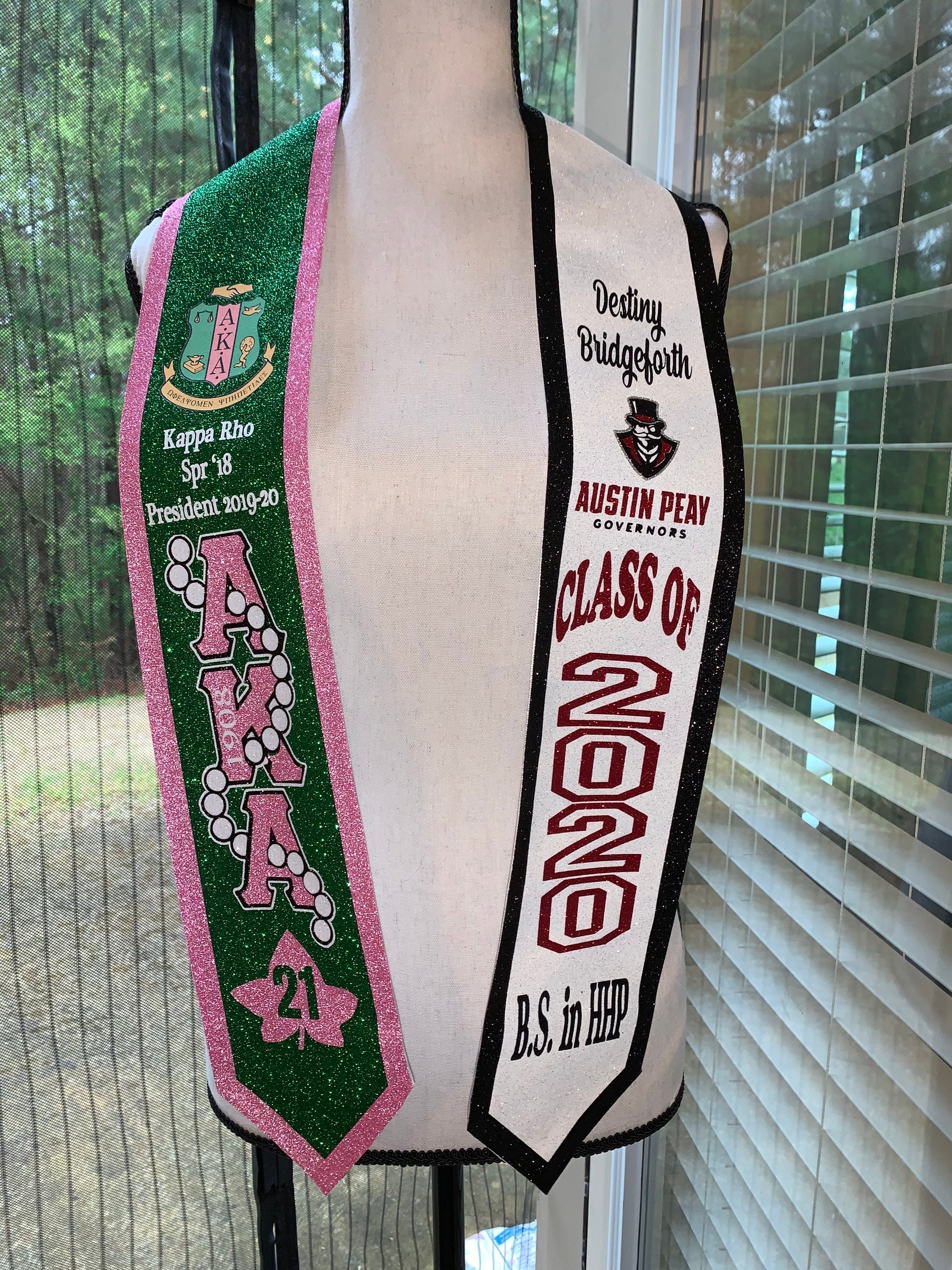College Custom Graduation Stoles Etsy
