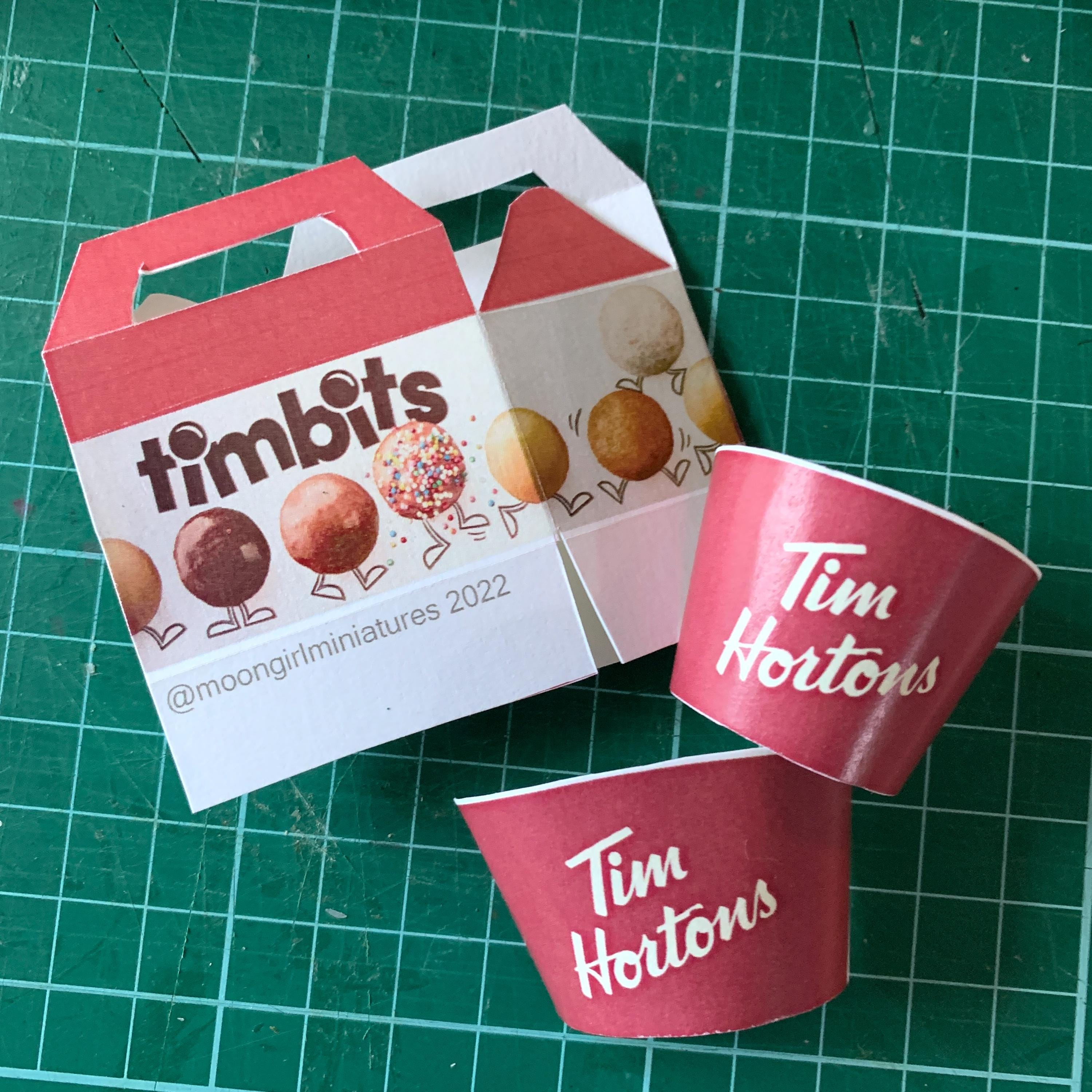 Timbits Box and Coffee Cups - INSTANT DOWNLOAD - Etsy