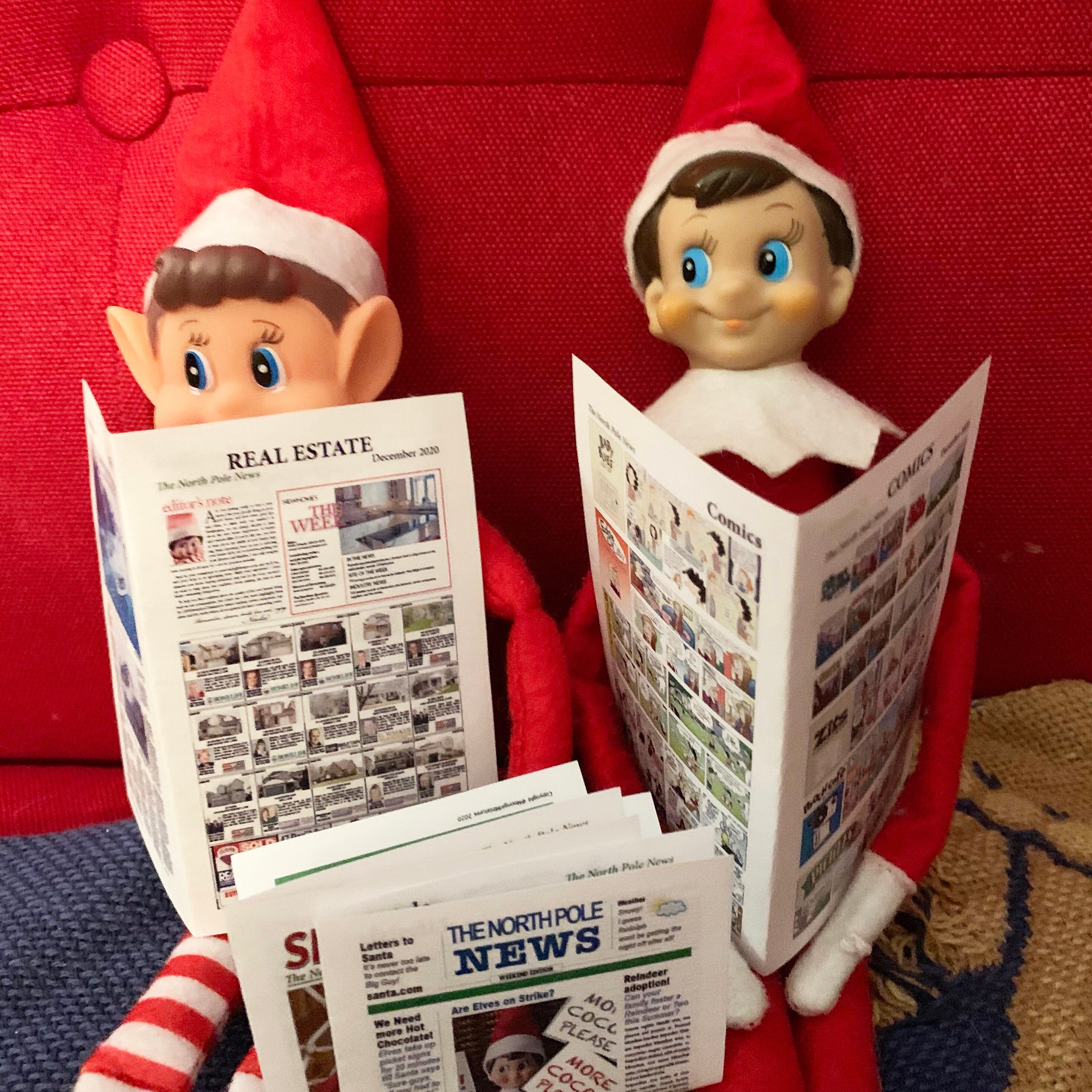 Newspaper for your Xmas Elf DIGITAL PDF DOWNLOAD Etsy