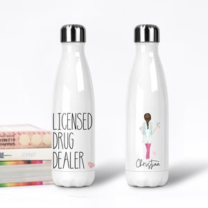 Personalized Pharmacist Stainless Steel Water Bottle, Pharmacy Appreciation, Pharmacist Gift