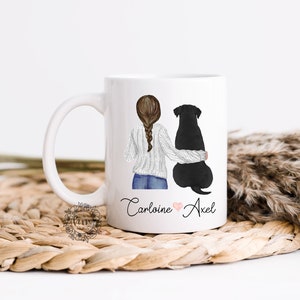 Black Lab Mom Coffee Mug - Black Lab Mom - Gift For Christmas - Cute Coffee Mug - Dog Mom