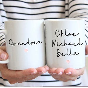 Grandma Coffee Mugs - Pregnancy Reveal To Family - Gifts for Grandma