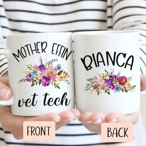 Mother Effin Vet Tech Graduation Coffee Mug