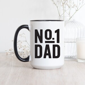 Number 1 Dad - Father&#39;s Day Gift From Kids - Dad Coffee Mug - Funny Gifts For Dad