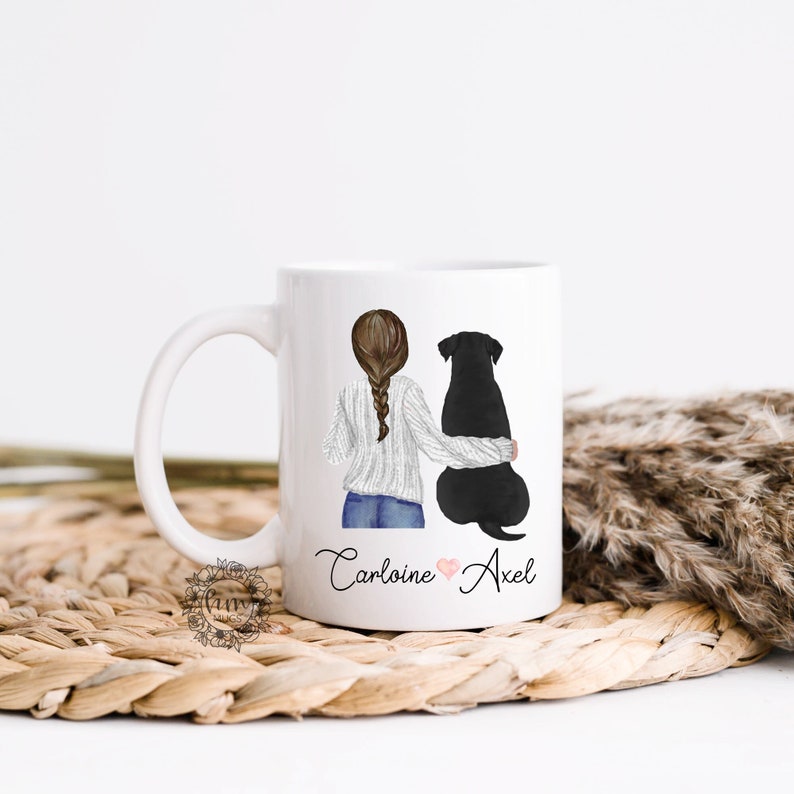 Black Lab Mom Coffee Mug - Black Lab Mom - Gift For Christmas - Cute Coffee Mug - Dog Mom 