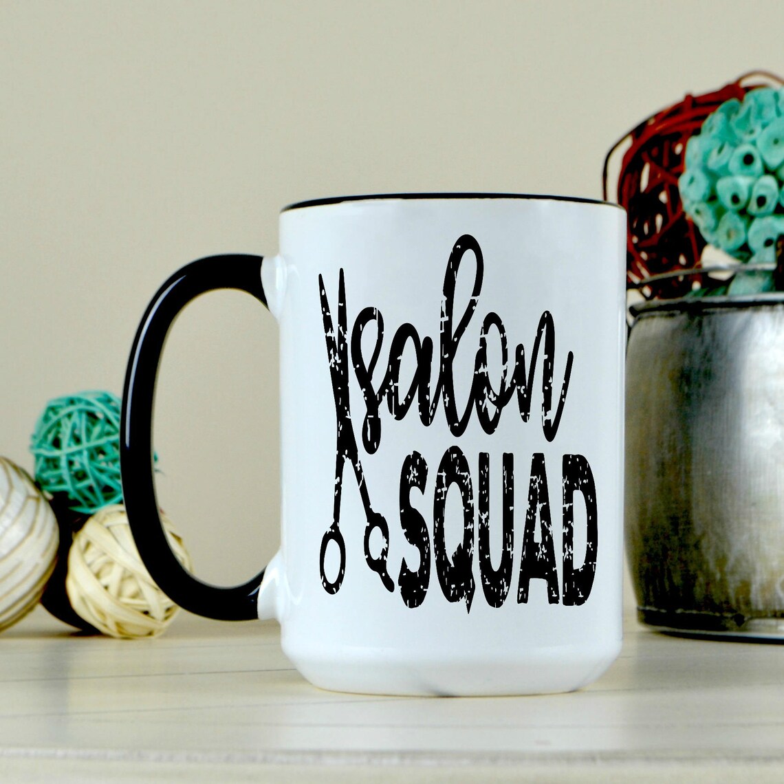 Salon Squad Mug Hair Stylist Gift Coffee Mug Cute Salon Etsy