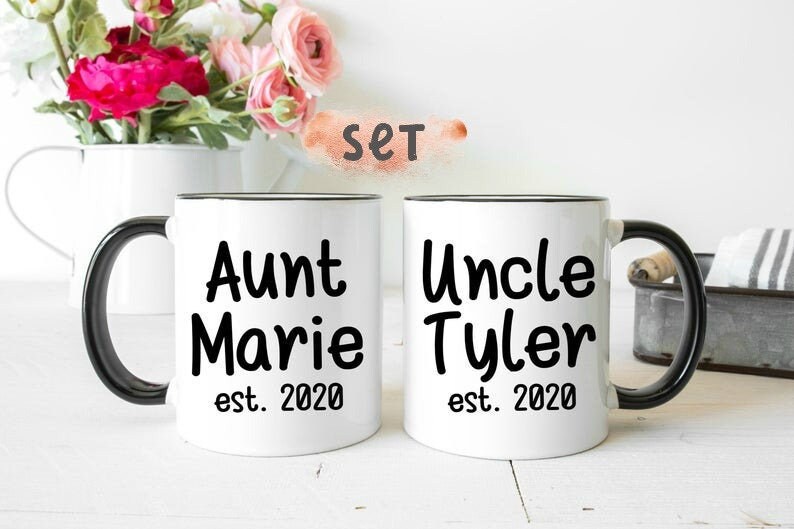 Personalized Aunt And Uncle Mugs Gift For Uncle Gift For