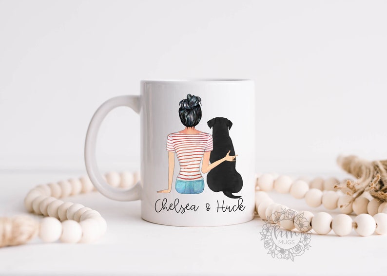 Black Lab Mom Coffee Mug - Black Lab Mom - Gift For Christmas - Cute Coffee Mug - Dog Mom 