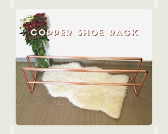 Simple Large Copper Shoe Rack [Custom designs]