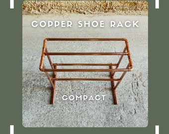 Shoe Rack - Industrial Copper