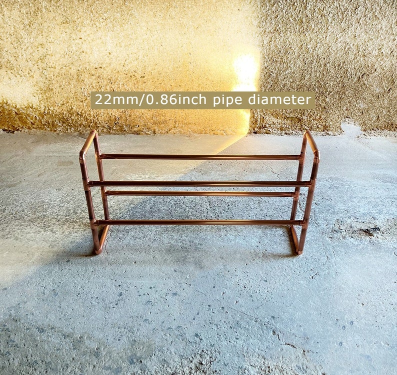 Simple Copper Shoe Rack Custom Orders 22mm / 0.86in