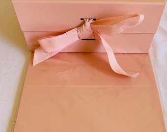 Pale Pink Deep Gift Boxes with Changeable Ribbon