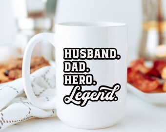 dad husband legend mug