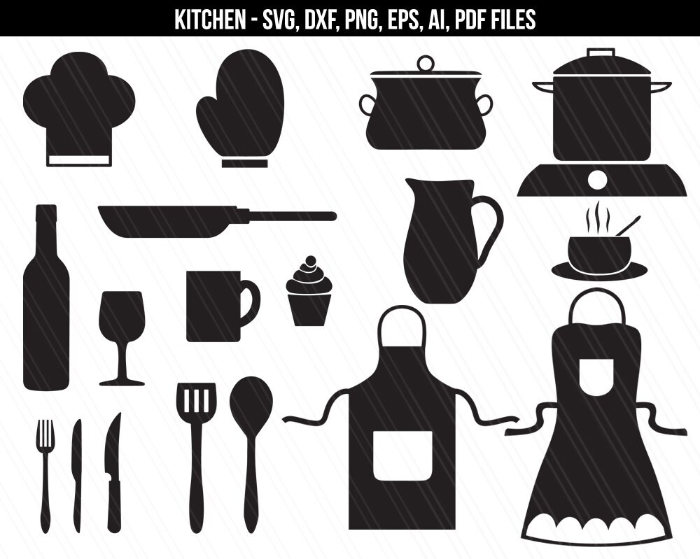 Download Kitchen svg Kitchen Clipart Cooking svg svg files for | Etsy