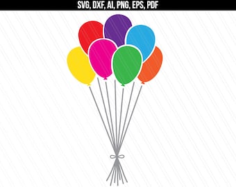 Download Balloon silhouette | Etsy