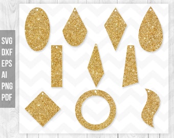 Earrings svg Bundle, Tear drop svg, Leather earrings, Rectangle earrings, Pendant svg, Earrings laser cut template,Cricut silhouette Jewelry