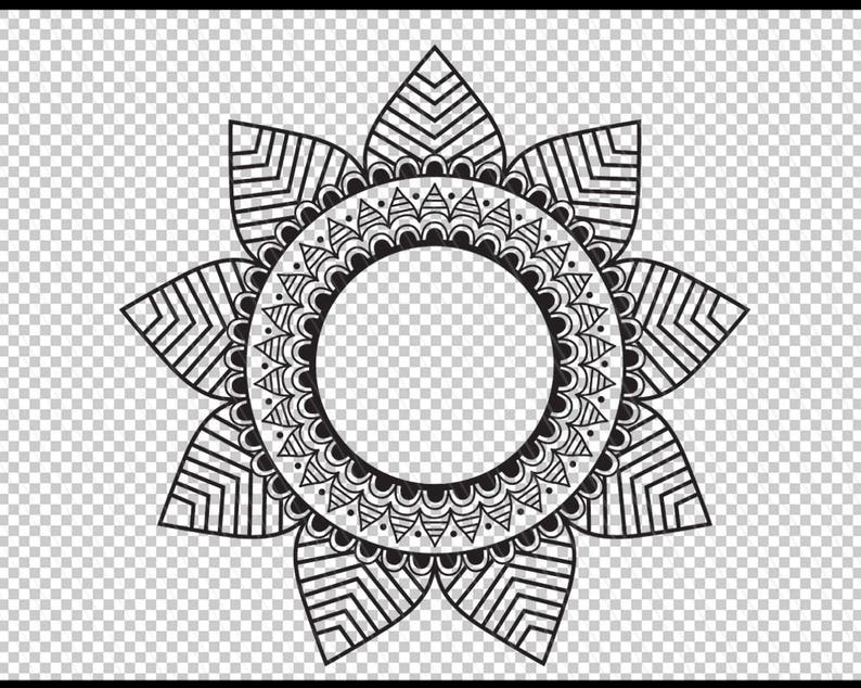 Download Mandala svg Mandala monogram svg Boho Cricut Silhouette | Etsy