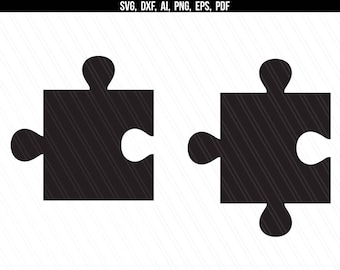 Puzzle Svg, Puzzle pieces svg, Puzzle clipart, cricut silhouette cut files, screen printing - svg, dxf, ai, png, pdf, eps- Instant download