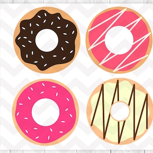 Donut svg, Sprinkles donut svg, donuts clipart, dessert, cricut silhouette cutting files, donut print - svg,dxf,ai,eps,png,pdf- digital