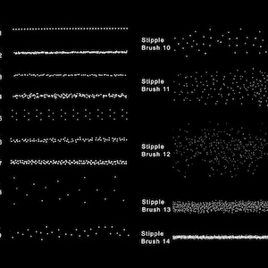 Stipple Brush for Procreate, Stippling Brushes Procreate, Procreate ...