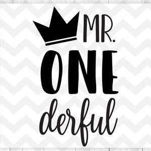 Mr Onederful svg, Erster Geburtstag svg, Baby-Jungen-Geburtstag, One-derful svg, 1