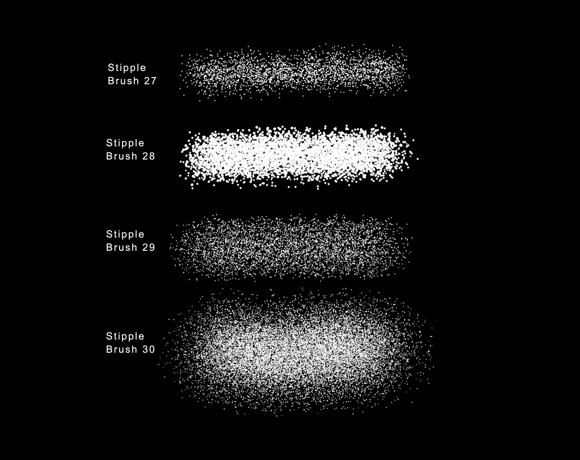 Stipple Brush for Procreate, Stippling Brushes Procreate, Procreate ...