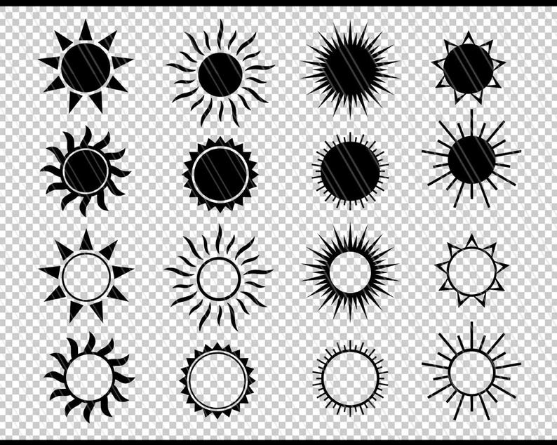 Download Sun SVG Sun monogram Summer svg Sunlight svg cricut svg | Etsy