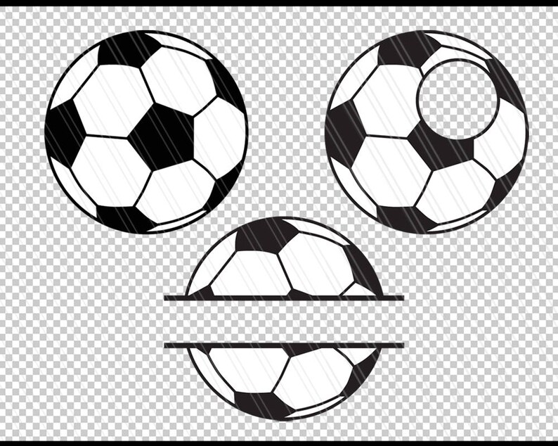 Soccerball Svg Soccer Ball Monogram Frame Svg Cut Files Etsy