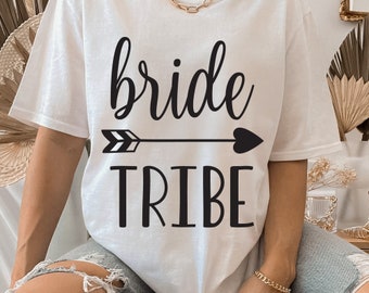 Bride tribe svg, Bride svg, Wedding svg dxf cut files, Team bride, Screen printing, Cricut silhouette, Printable - svg,dxf,ai,png,eps,pdf