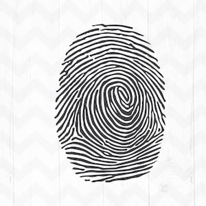 Fingerprint svg, Finger print svg, Thumb print svg, Fingerprint vector, Cricut silhouette cut files- svg,dxf,png - Instant digital download