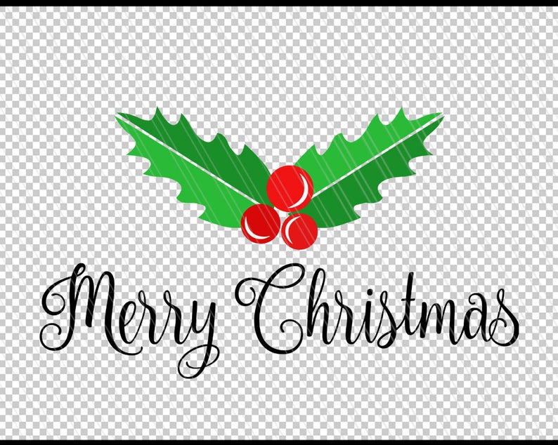 Merry Christmas svg, Christmas svg dxf cut file, Holiday svg, Digital cutting files, svg, dxf, eps, ai, pdf, png Instant digital download image 2