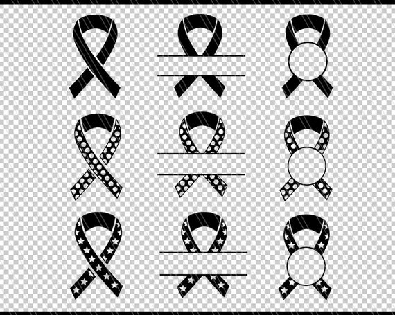 Download Awareness Ribbon Svg Awareness Ribbon Clipart Patterned Etsy