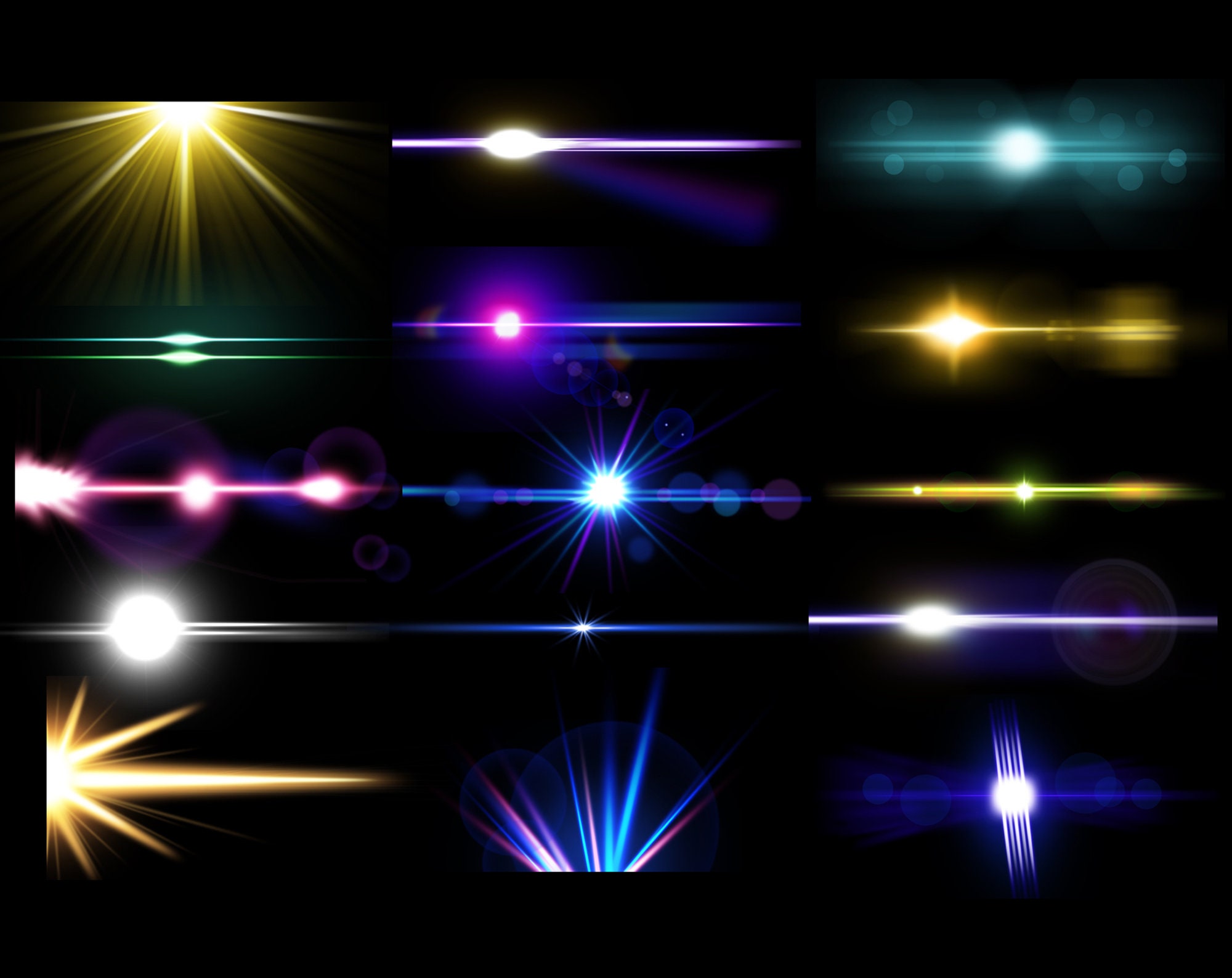 Lens Flare Overlays Sunlight Texture Overlays Lens Flare Etsy