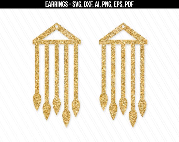 Fringe Earring Svg Earring Svg Faux Leather Earrings Svg Etsy