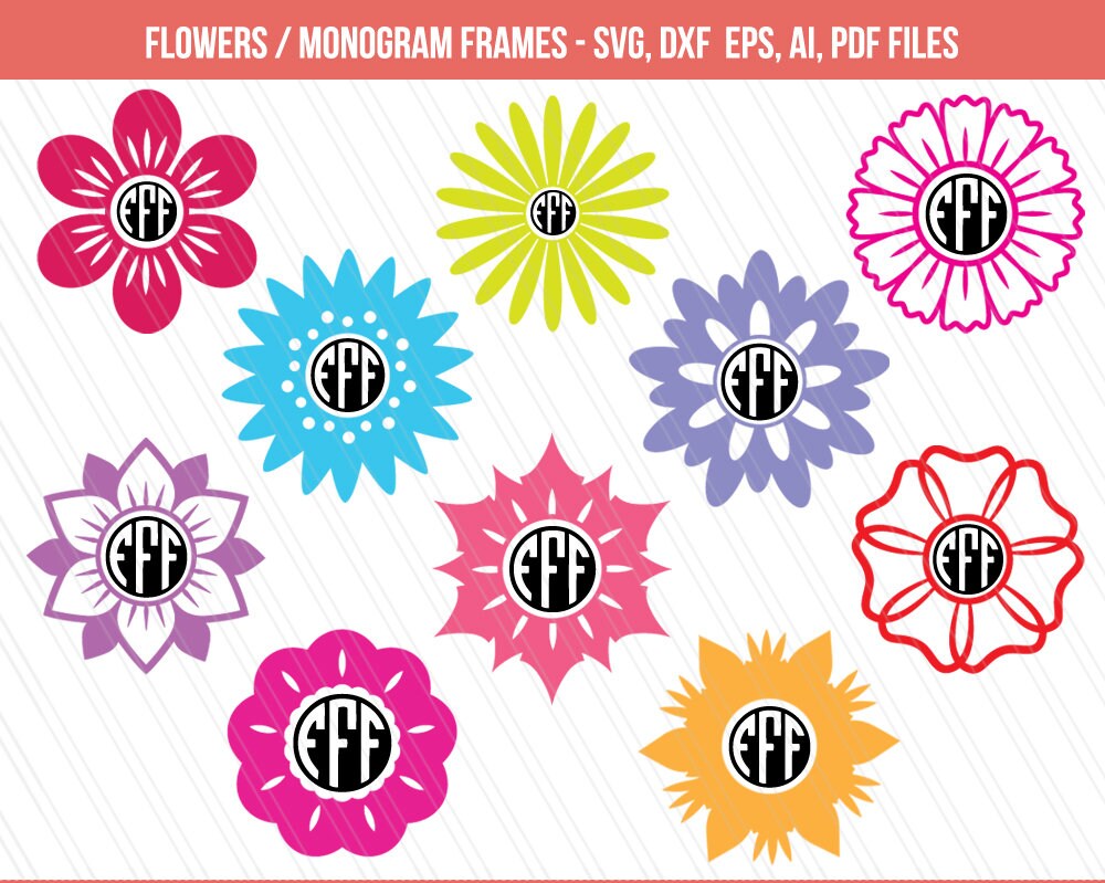 Free Free 146 Flower Initial Svg SVG PNG EPS DXF File